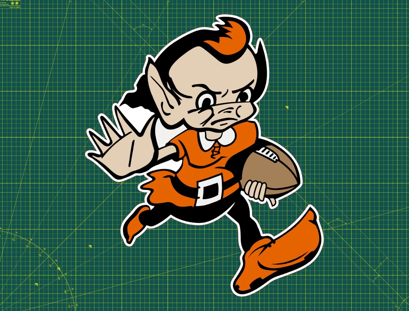 Cleveland Browns Water Proof UV Safe Glossy Vinyl Decal / Sticker Brownie