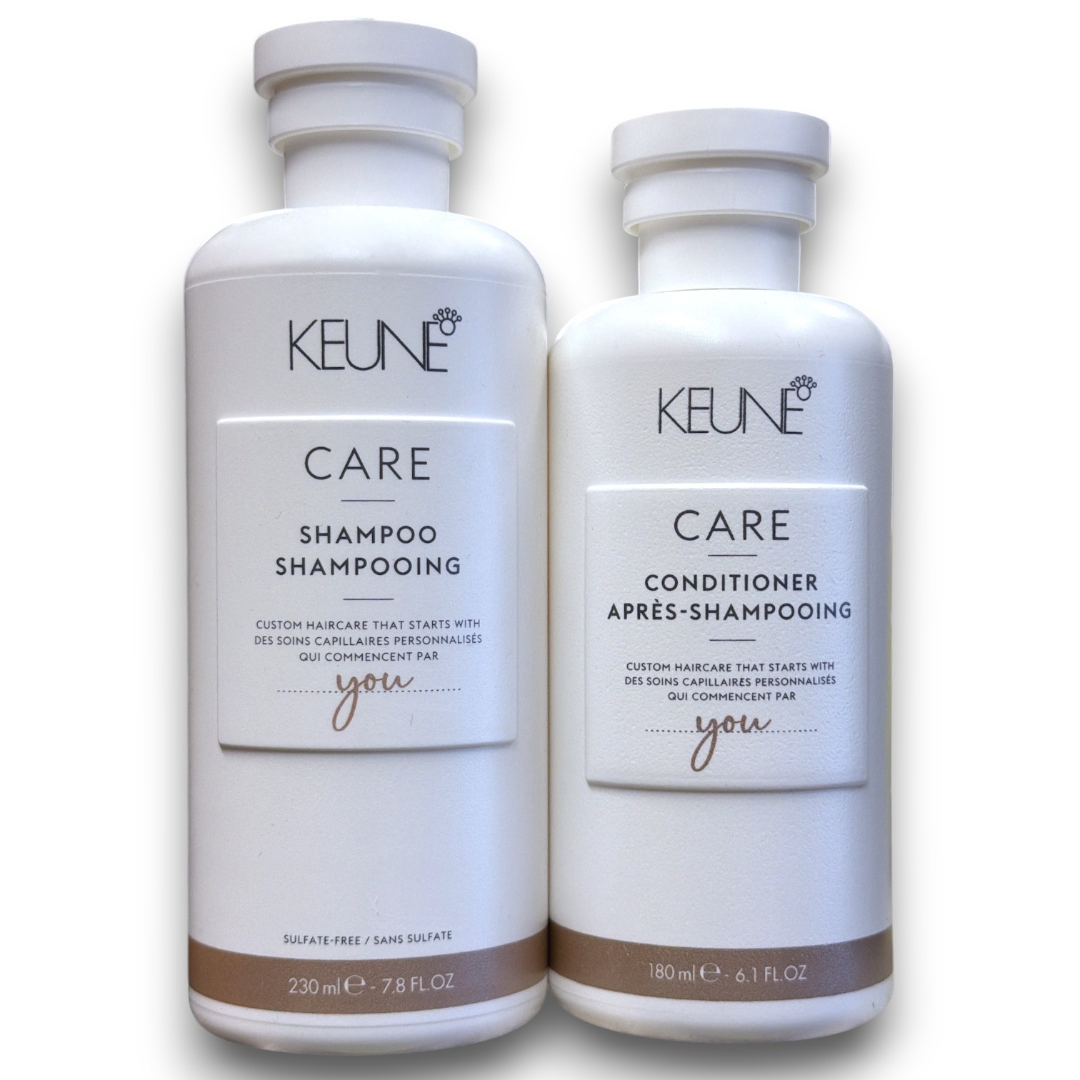 Keune Care You Long Lasting Moisturizing Shampoo 10.1 oz & Conditioner 8.5oz DUO