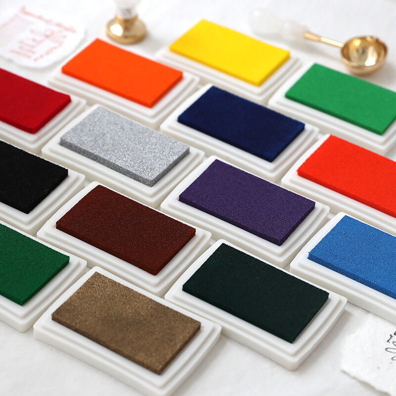 Craft Ink Pad Stamps Partner DIY 15 Color for Stamps Paper Wood Fabric Scrapbook