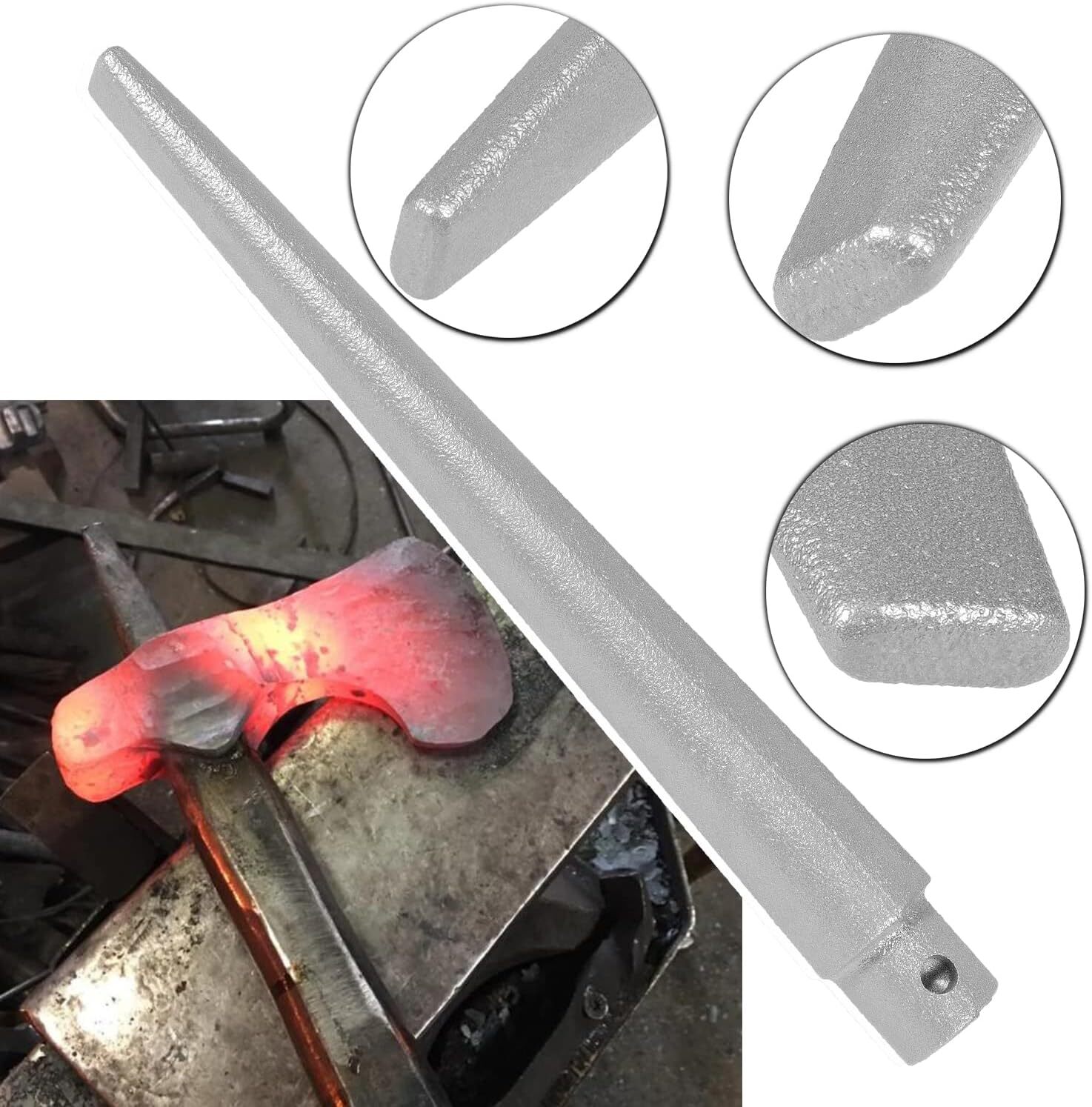 KNIFEMAKERS TOMAHAWK HAMMER EYE DRIFT MANDREL BLACKSMITH TOOL