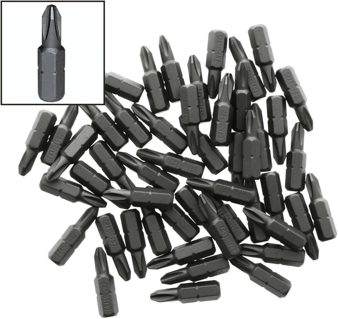 #2 Reduced Phillips Drywall Screw Driver Bit Tips (50-Pack)