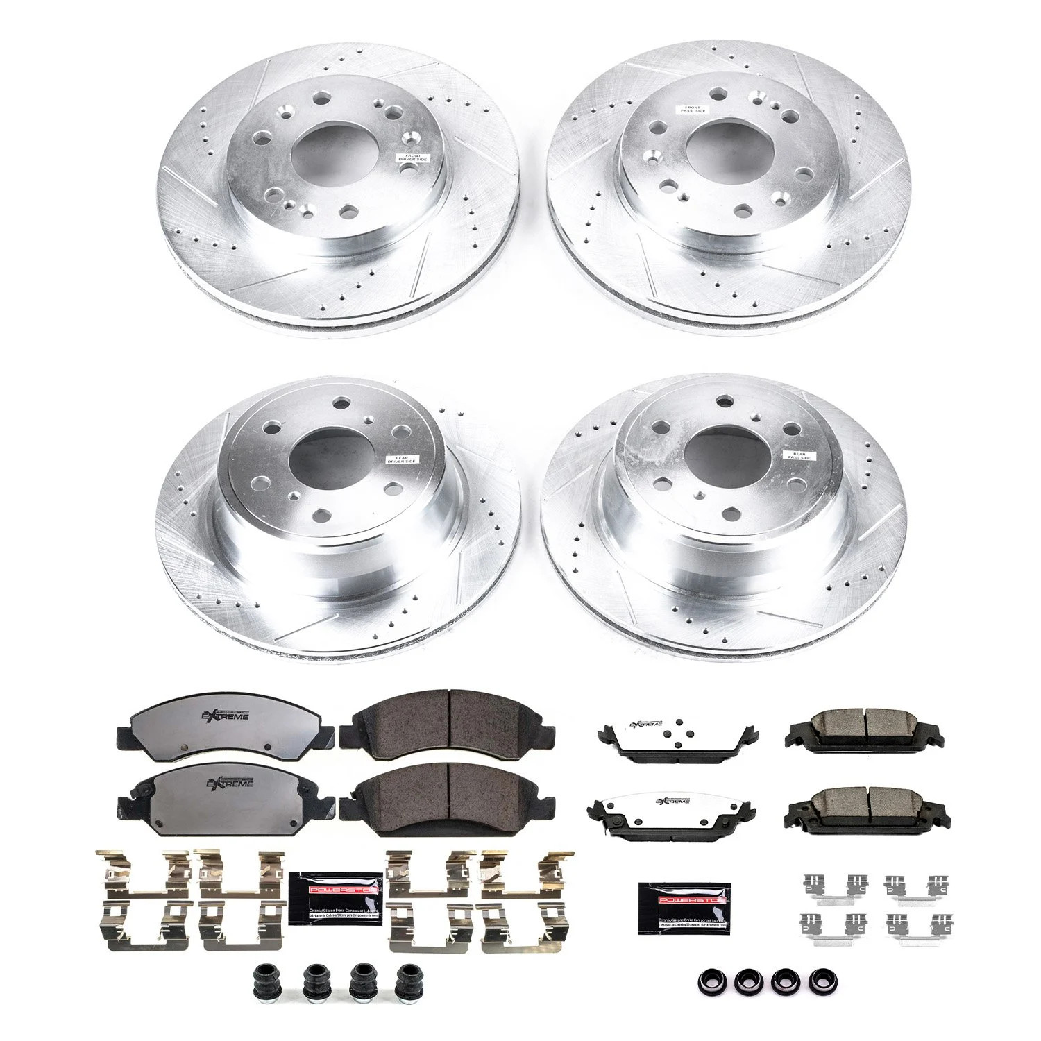 Power Stop K6560-36 Truck and Towing Z36 Brake Pad & Rotor Kit Cross-Drilled and