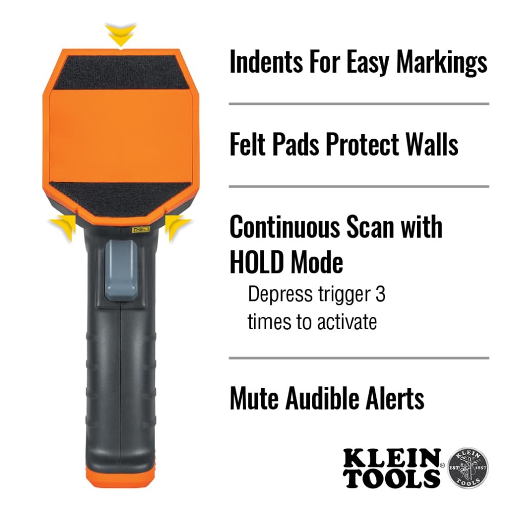 Klein Tools ESF150LL Electronic Stud Finder with Cross-Line Lasers, Bubble...
