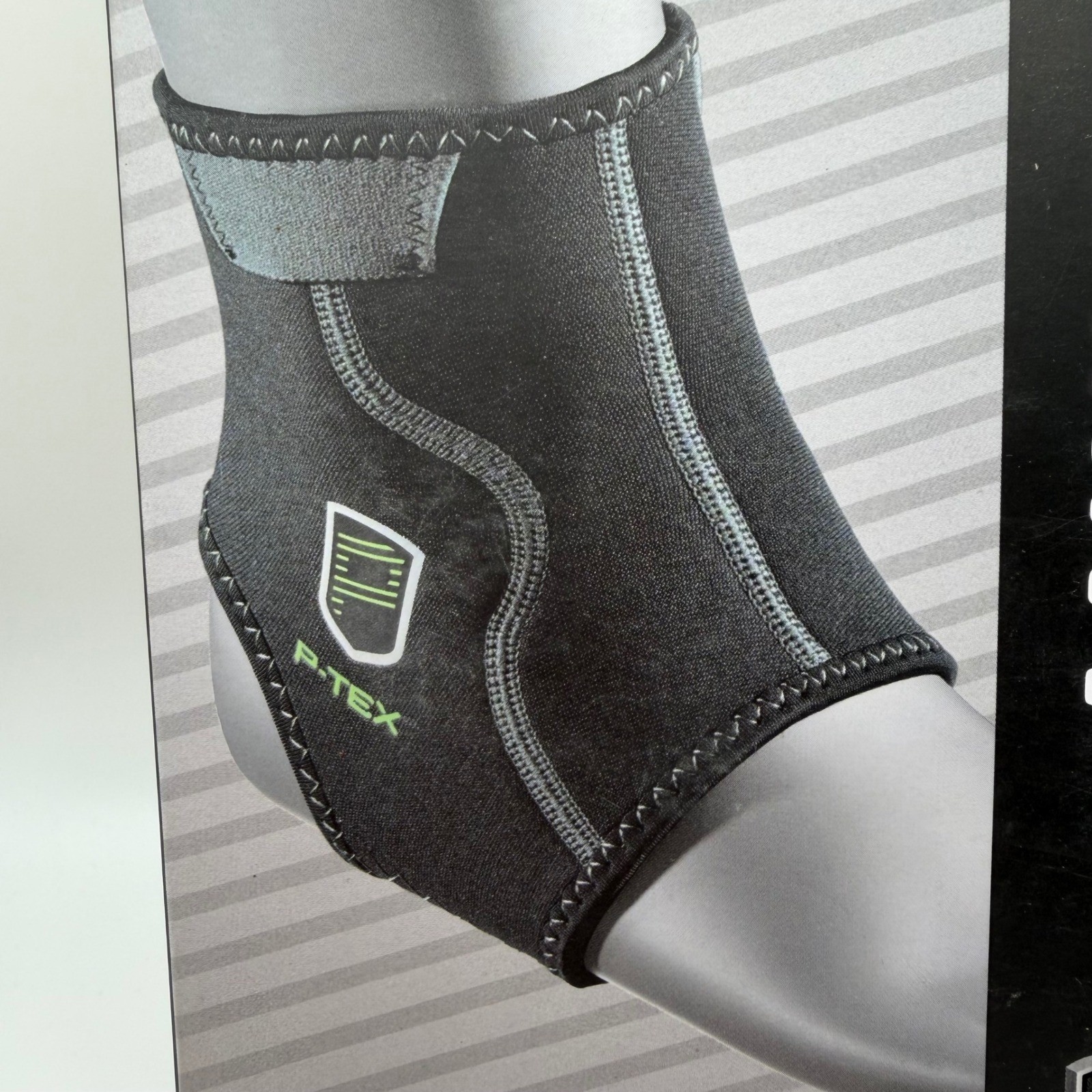 P-TEX Ankle Sleeve Large Black Thermal Compression Support P-TEXA100