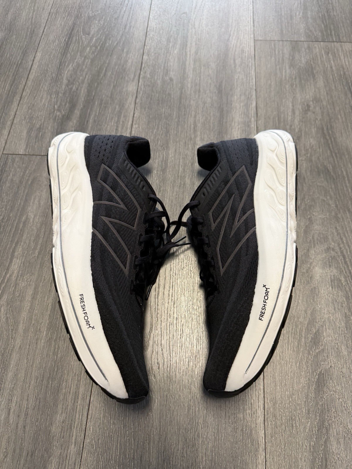 New Balance Fresh Foam Vongo v6 Black White Running Men's Size 13 MVNGOLK6 New