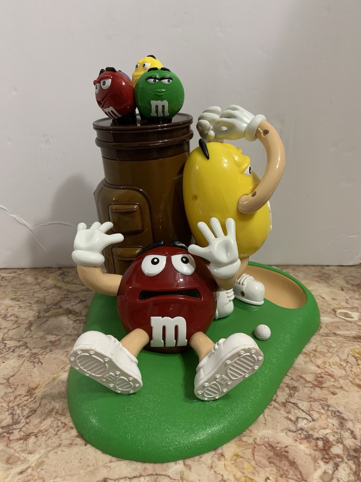 VINTAGE M&M PEANUT Candy Golf Dispenser Collectible Mars M&M Memorabilia