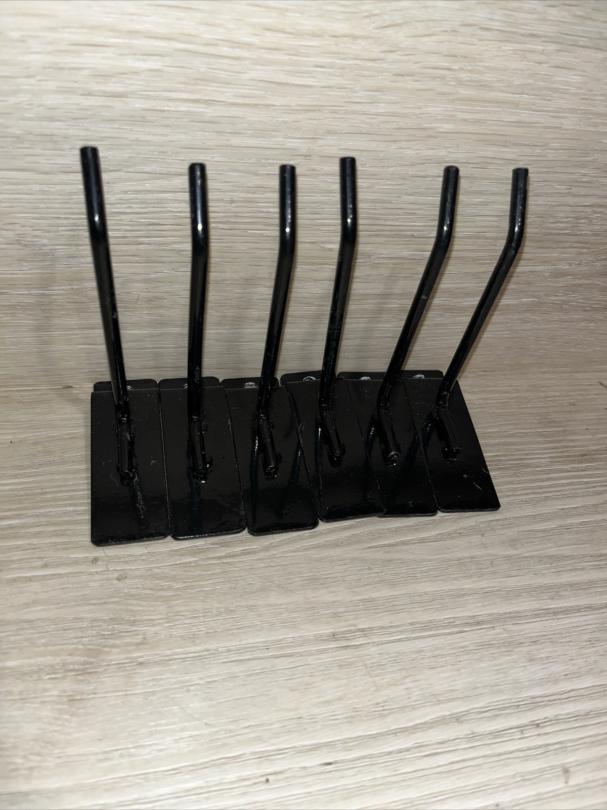 Slat Wall Hooks 4'' Black lot of 37 Pre Owned