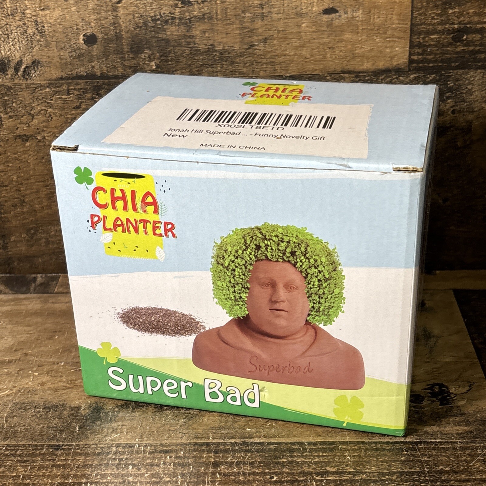 Chia Planter SUPERBAD Jonah Hill Head Great Display Statement piece Collectible