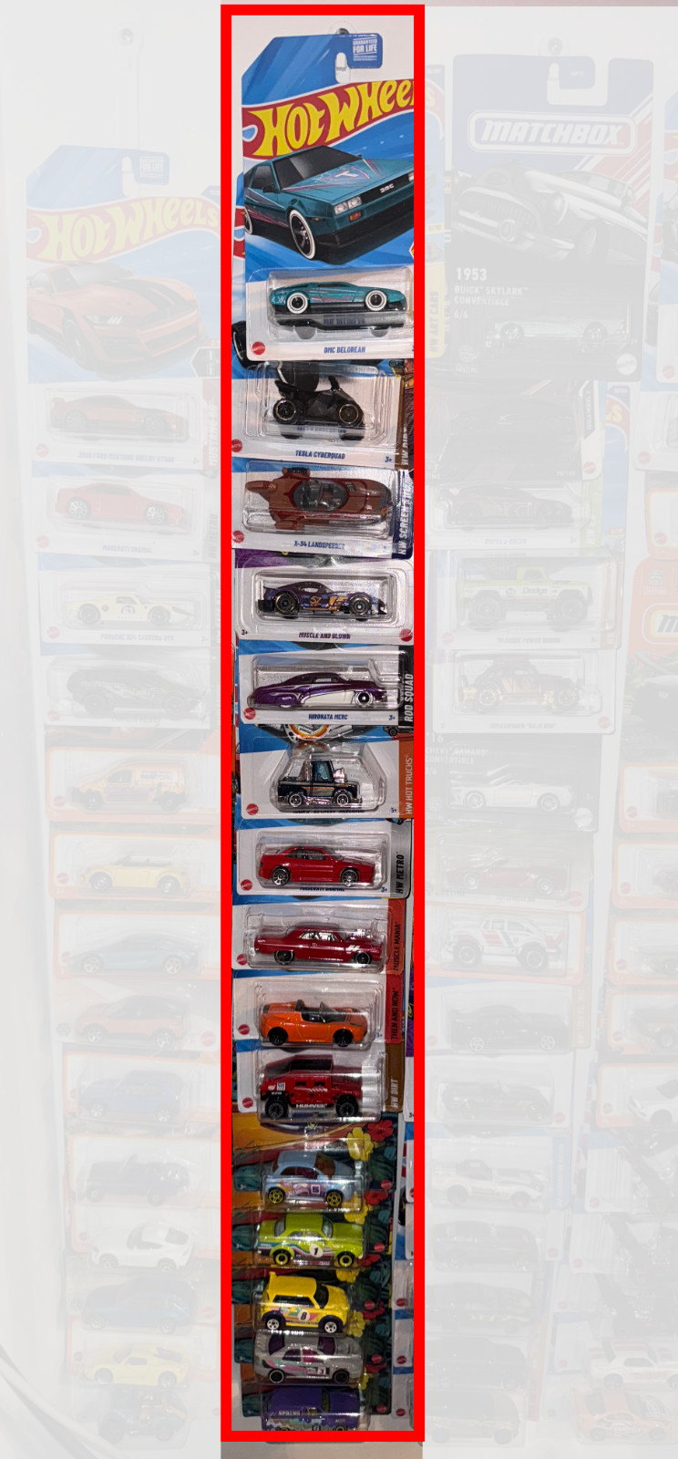 Wall Hanger For Die Cast, Hot wheels, Matchbox. (cars not included)