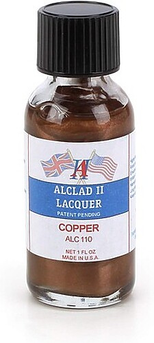 Alclad 1oz. Bottle Copper Lacquer - Hobby and Model Lacquer Paint - #110