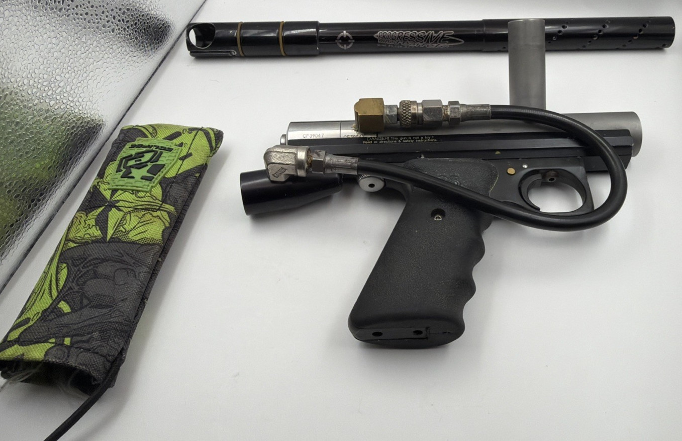AGD 68 Automag Paintball Marker with Progressive Rifled Barrels Barrel