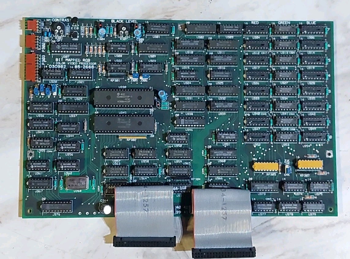 Zennith Z-120  Bit Mapped RGB Color Video Processor. Board Assy. 85-2668-1