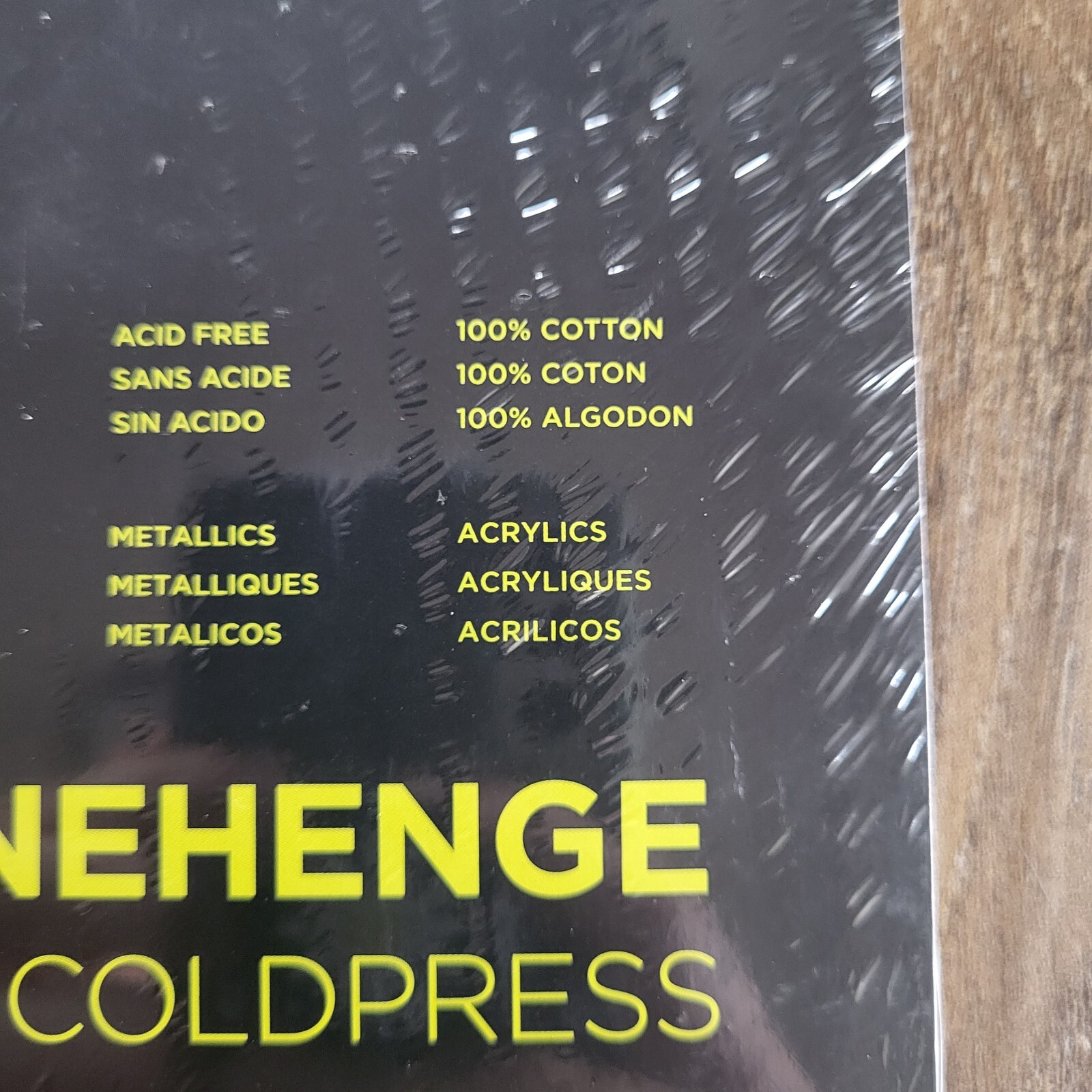 Stonehenge Aqua Block Coldpress Pad 8"X10" 15 Sheets/Pkg-Black 140lb