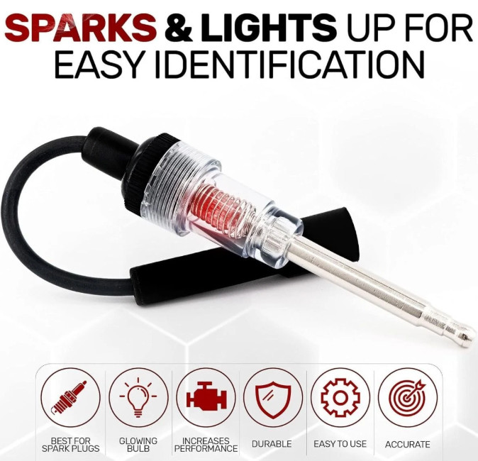 Test Tool Auto Diagnostic Coil Engine In Line Ignition System SPARK-PLUG TESTER
