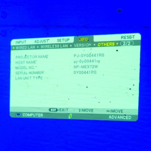 NEC ME372W Projector - 1,088 Lamp Hours - TESTED & WORKING!