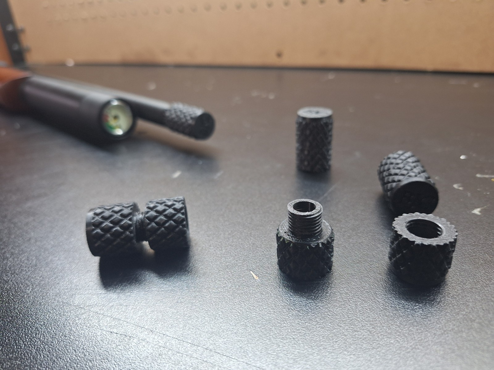 Metric 14x1 To 1/2×20 UNF Adapter Carbon Fiber PETG P-Force Air Rifle  🇺🇸