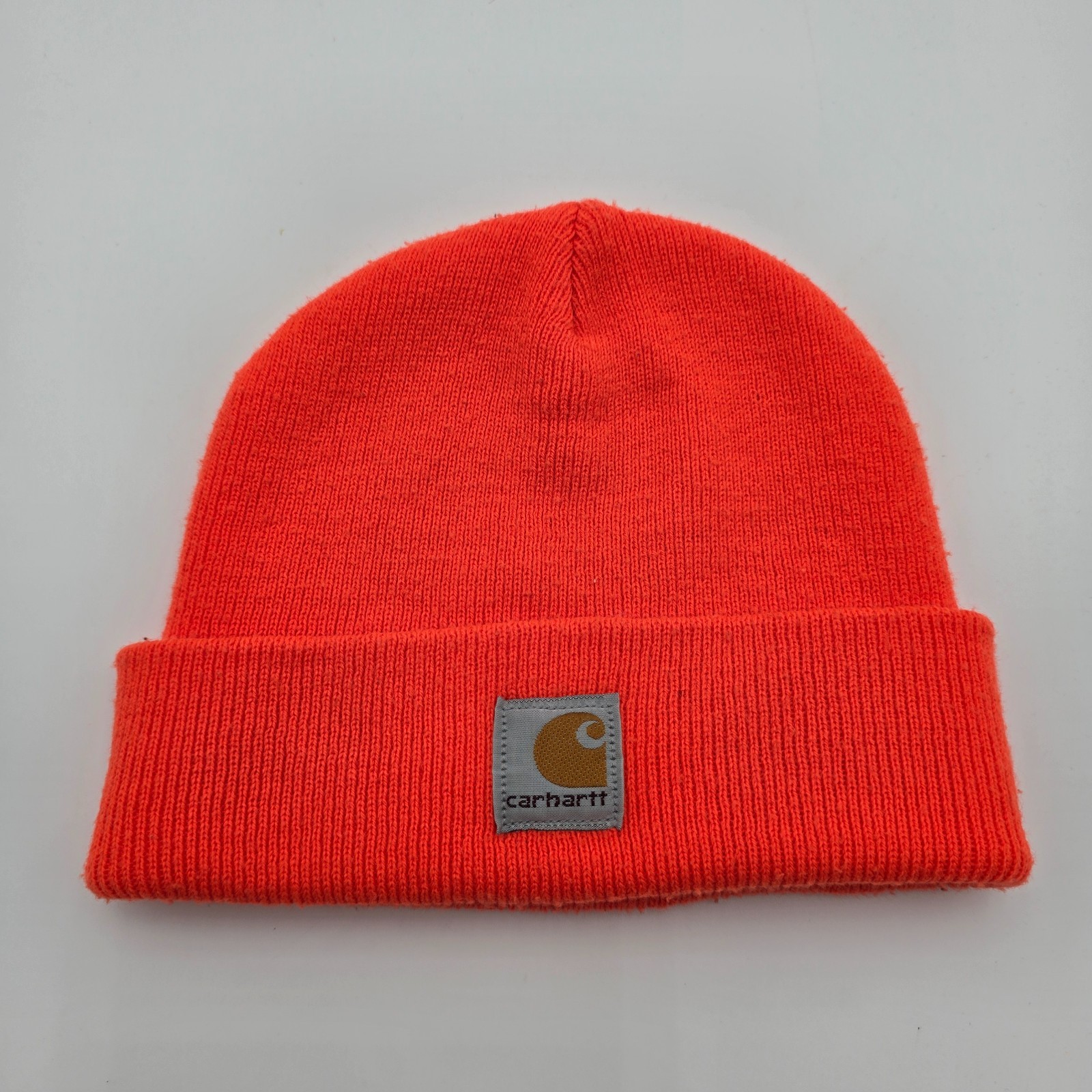 Carhartt Child Youth Size Blaze Orange Knit Beanie Watch Hat Hunting