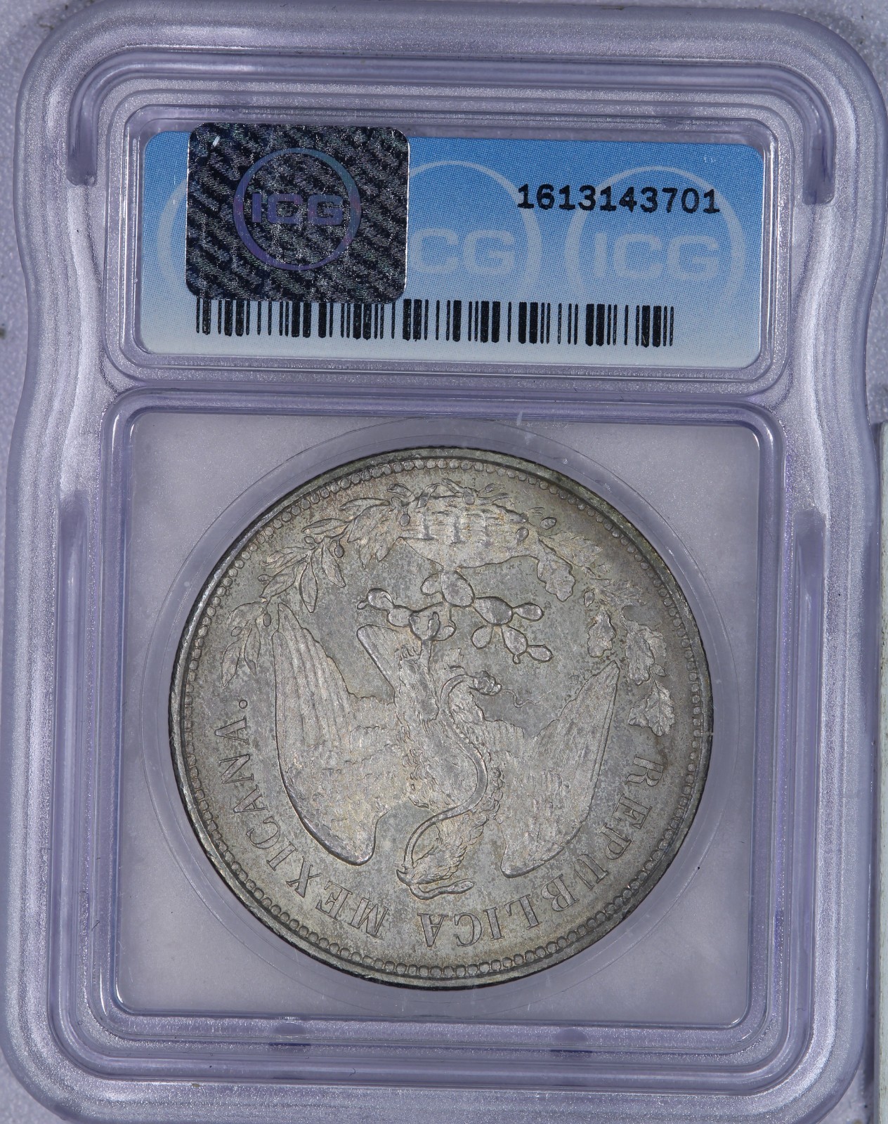 1900 Cn, JQ Mexico Peso ICG MS61