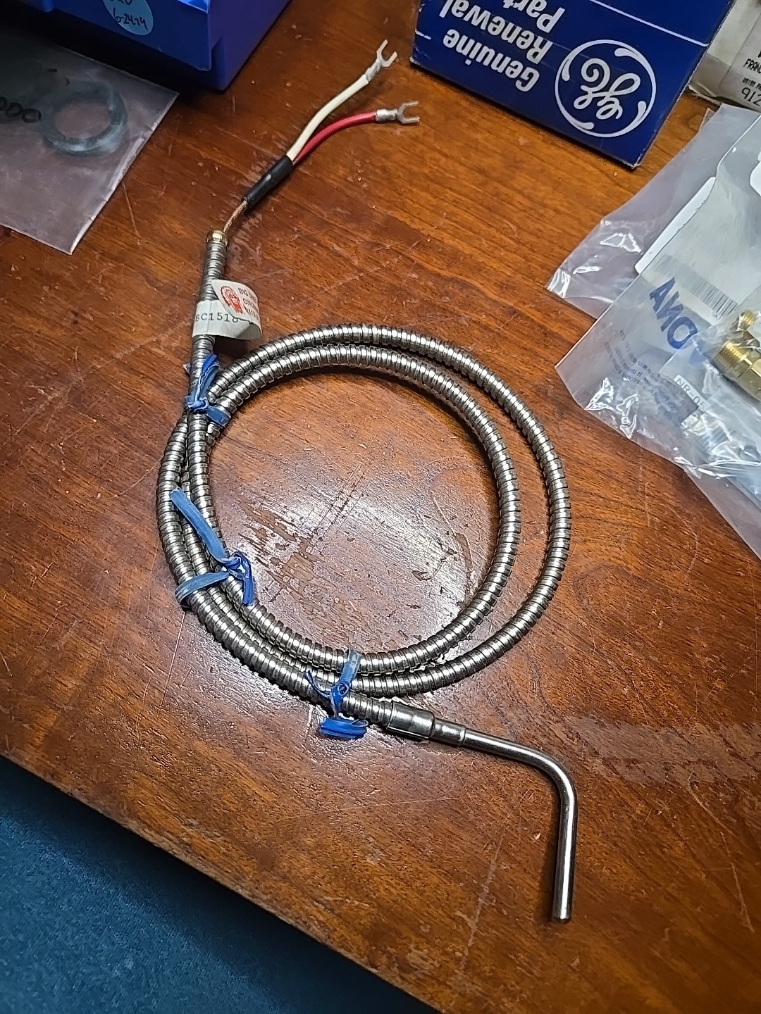 BIG CHIEF BC1518-3 A1.5B36 THERMOCOUPLE T/C TYPE J COMP FITTING BC15183A1.5B36
