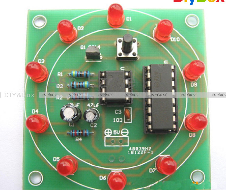1PCS Electronic Lucky Rotary Suite DIY Kits Production Parts And Components