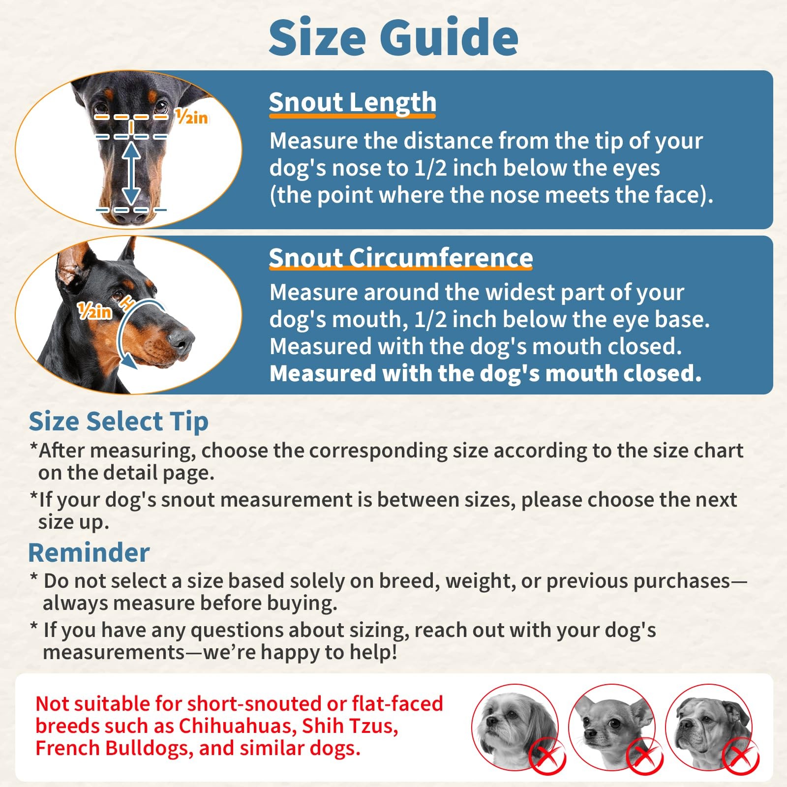 BARKLESS Dog Basket Muzzle for Medium & Large Dogs, Humane Cage S, Black