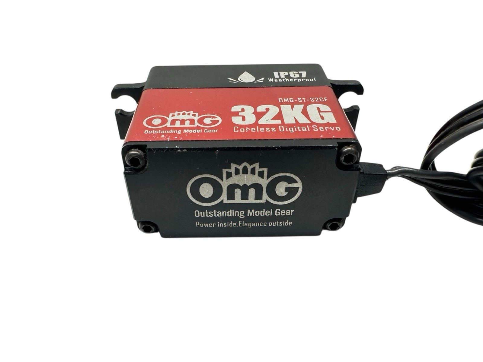 OMG 32KG Full Aluminum Case Coreless Ultra Torque Waterproof Servo #16731