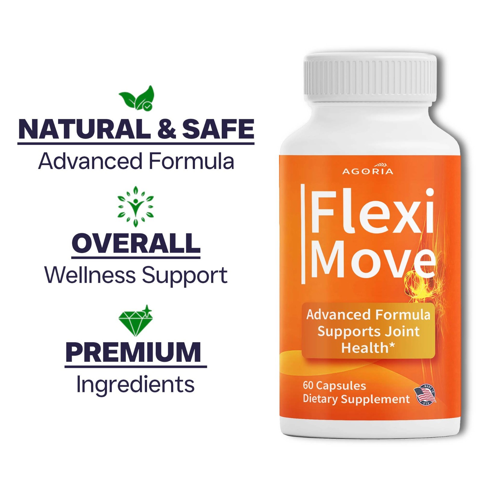 (3 Pack) Flexi Move Joint Support Advanced Formula Supplement FlexiMove Capsules
