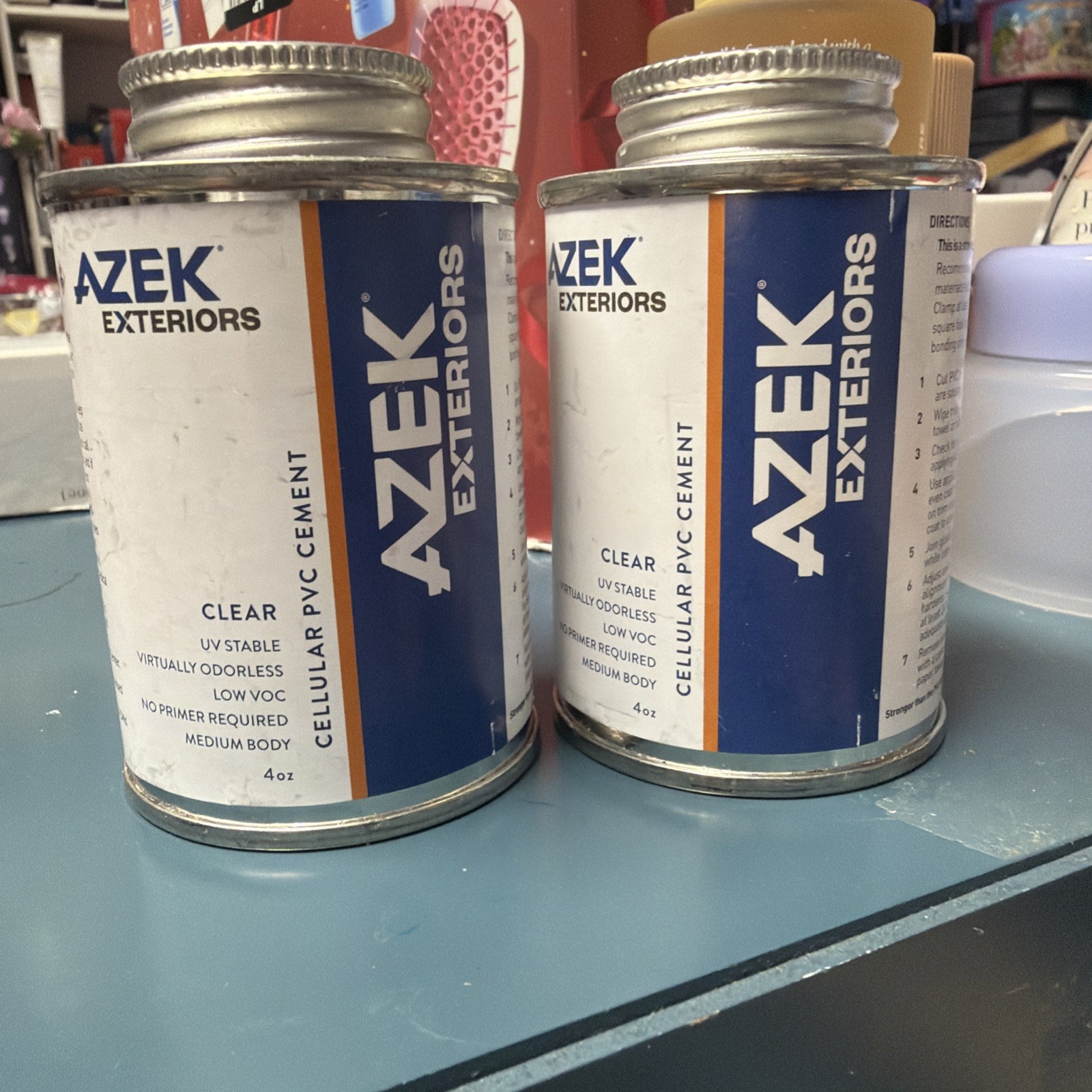 AZEK Adhesive, 04 oz. Lot Of 2