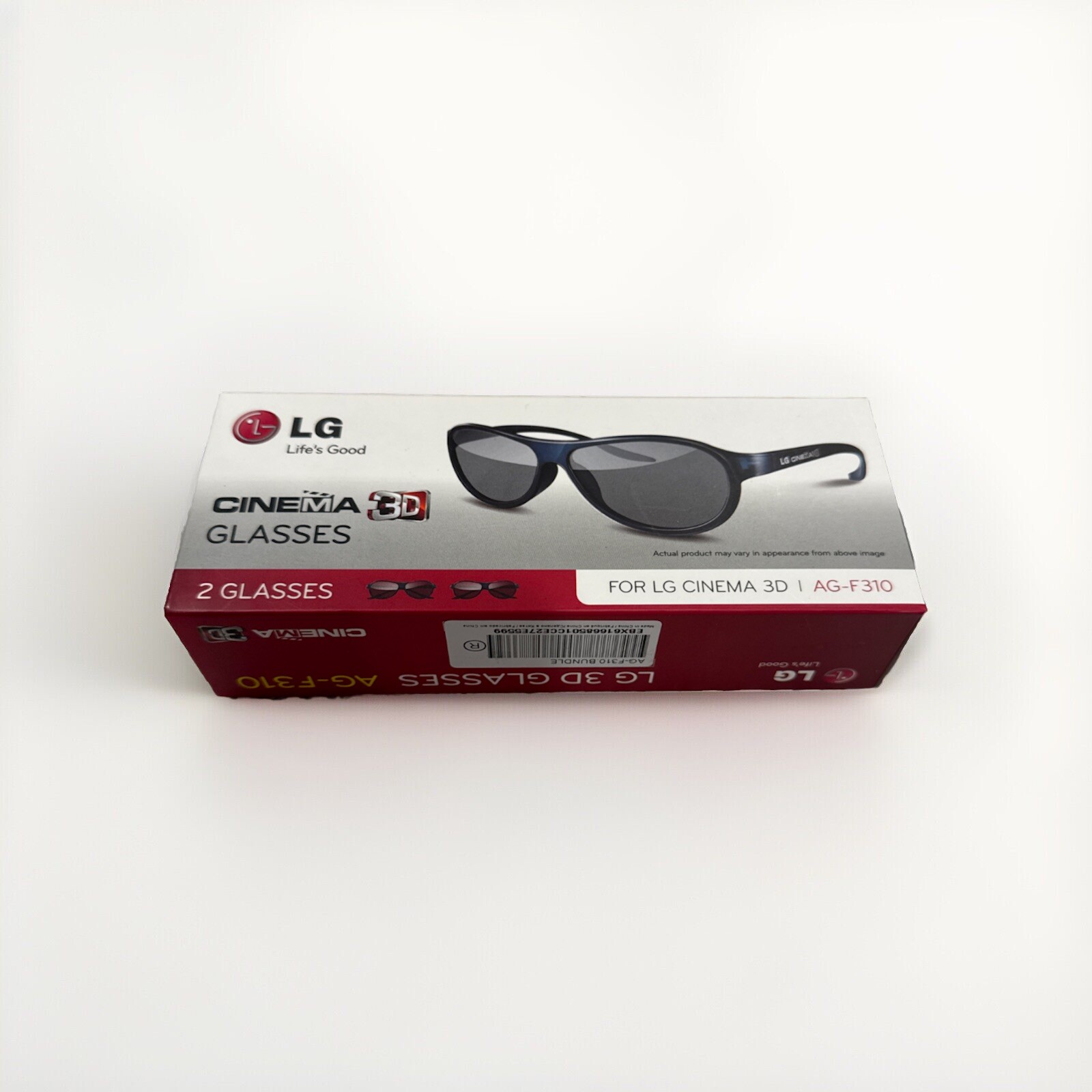 NEW LG AG-F310 (X2)  BUNDLE Black Cinema 3D Glasses
