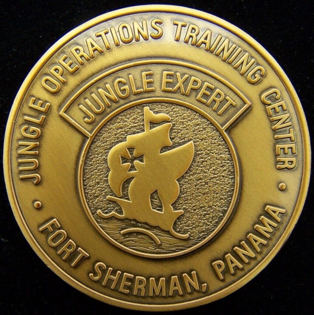 US Army Jungle Operations Training Center JOTC Panama Challenge Coin