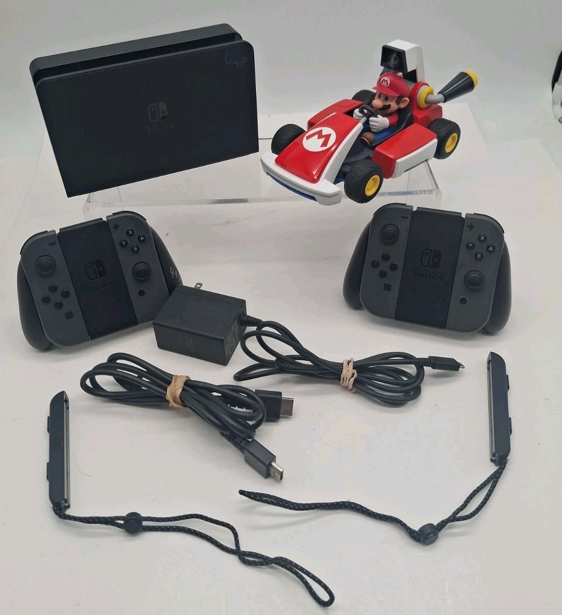 OEM Nintendo Switch OLED Black Charging Dock Station HEG-007 Charging Cord Extra