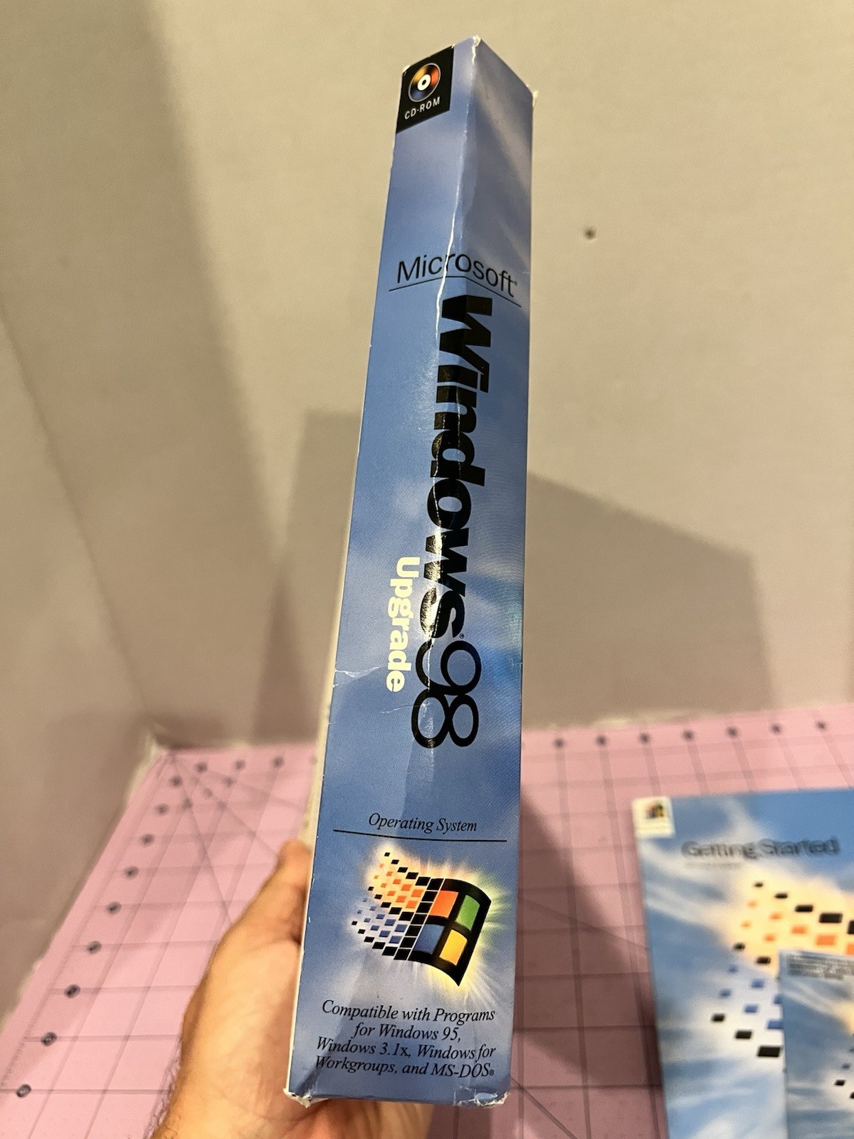 🔥 Microsoft Windows 98 Upgrade SE 2nd CIB Big Box CD FLOPPY BOOT DISK 3.5” Key