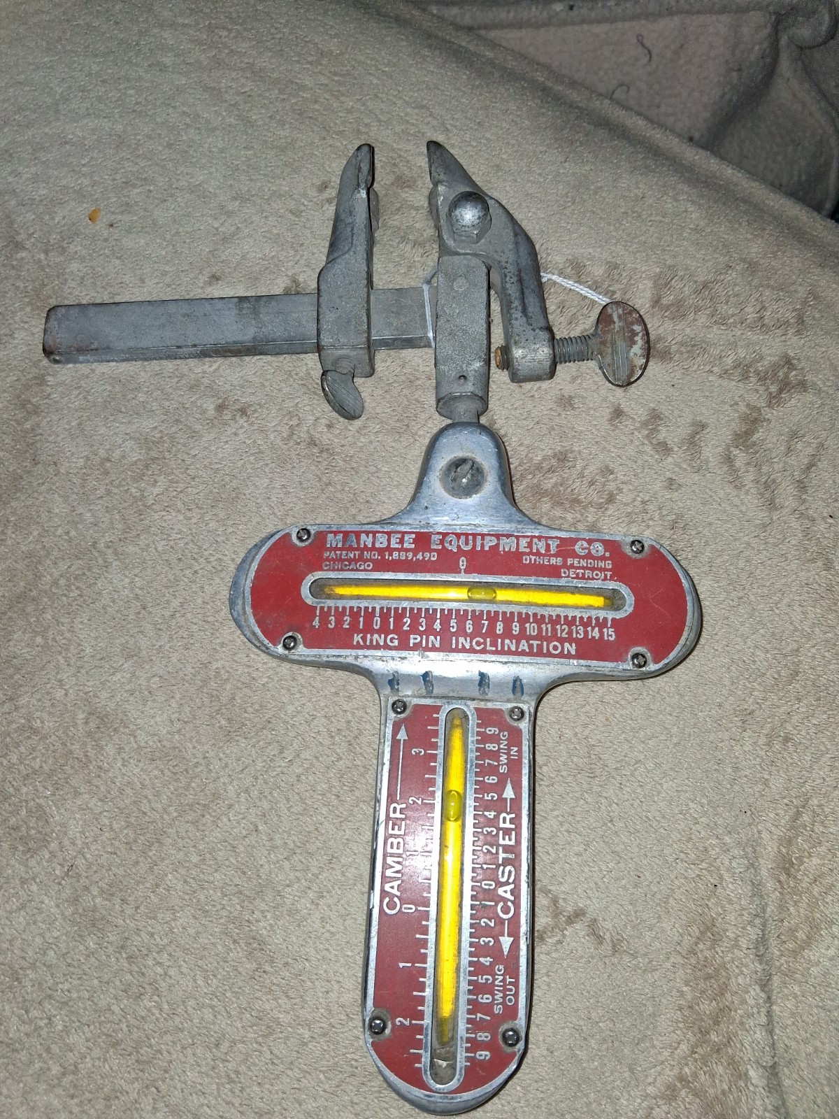 Vintage Alignment Tool Manbee Equipment Co Corp automobile Alignment tool