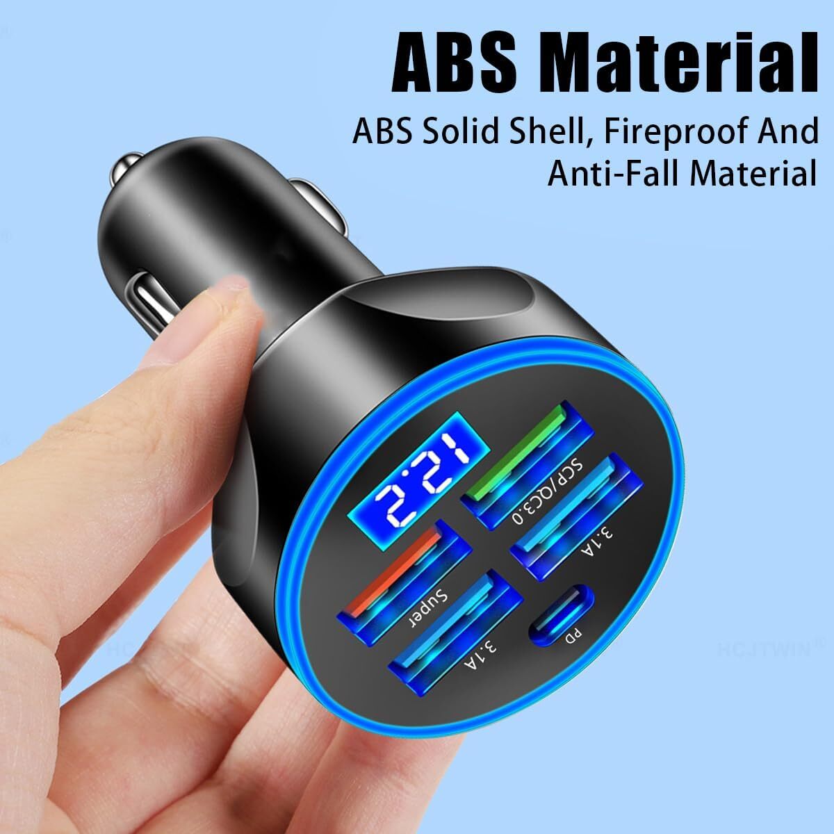 4 USB Port Super Fast Car Charger Adapter for iPhone Samsung Android Cell Phone