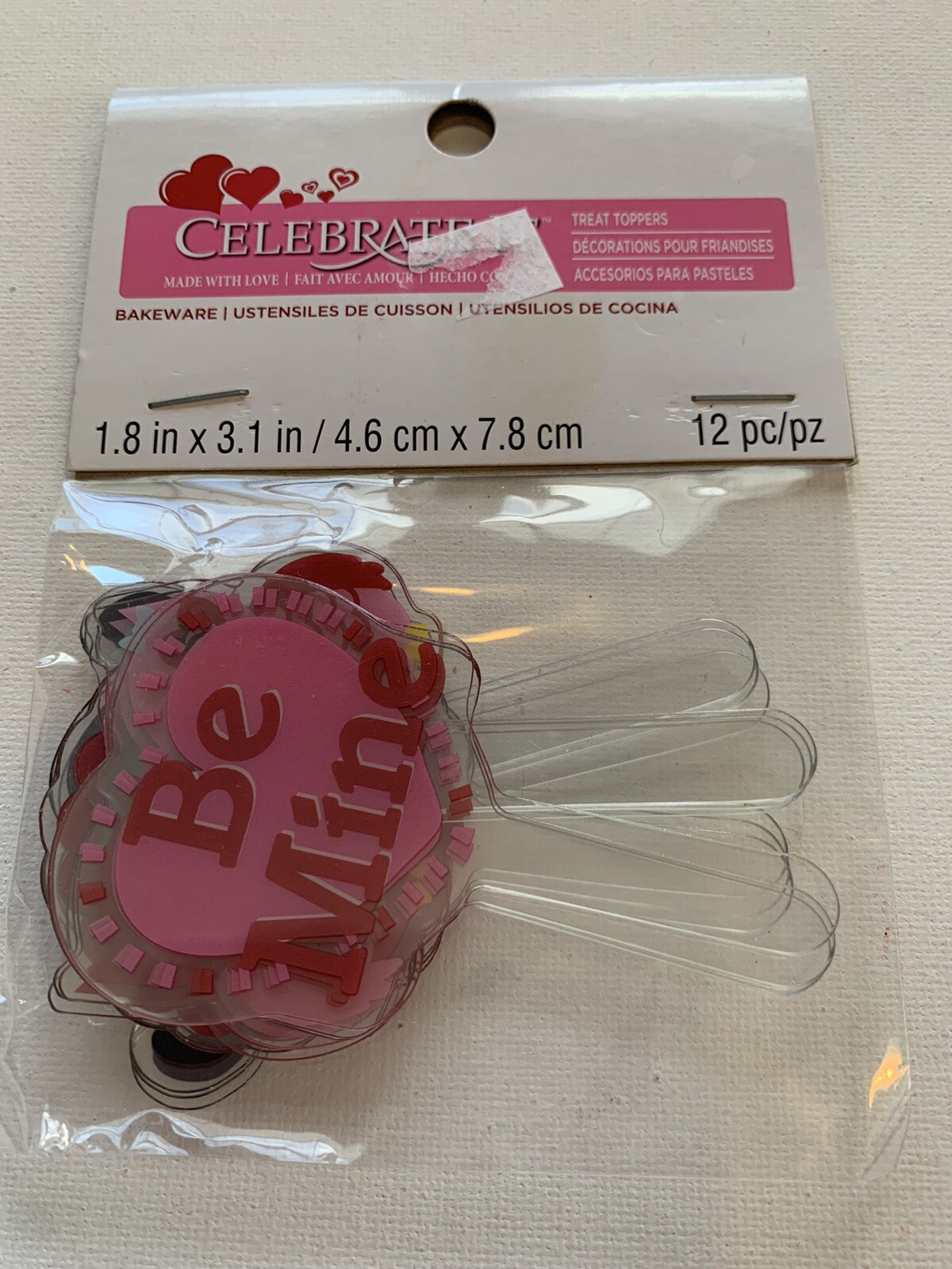 Valentines Treats Toppers 12 Pieces New From Michaels Be Mine Owls Mustache