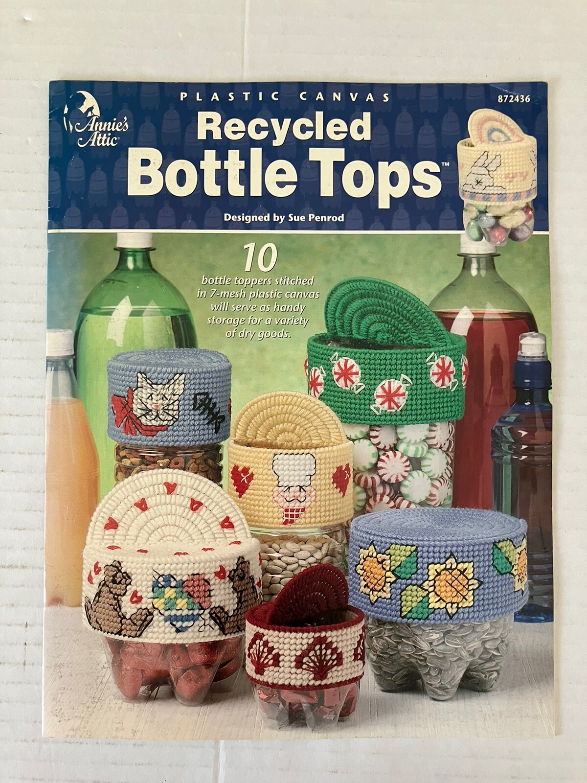 Plastic Canvas Recycled Bottle Tops 10 Designs Stitched Annie's Attic Paperback