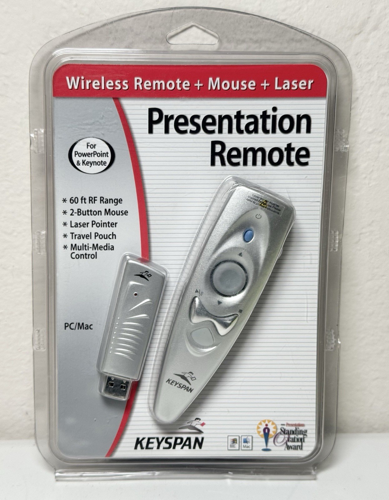 Keyspan Tripp Lite By Eaton PR-US2 Wireless Presentation Remote + Mouse + Laser