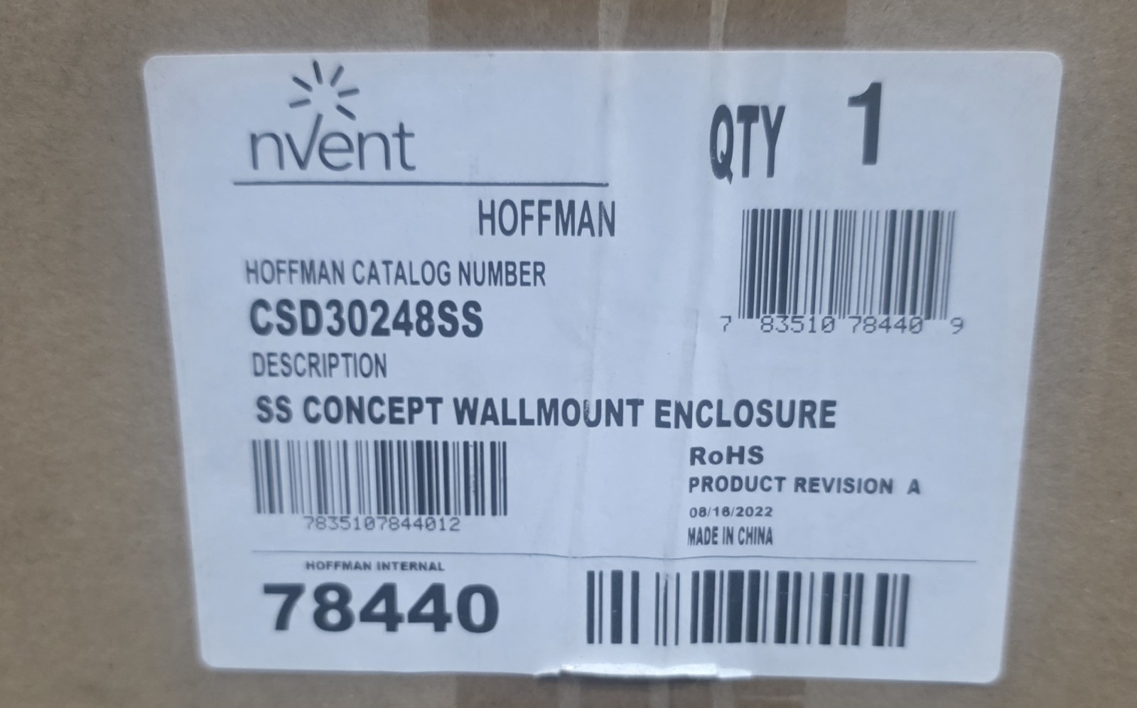 Brand New Hoffman CSD30248SS Enclosures