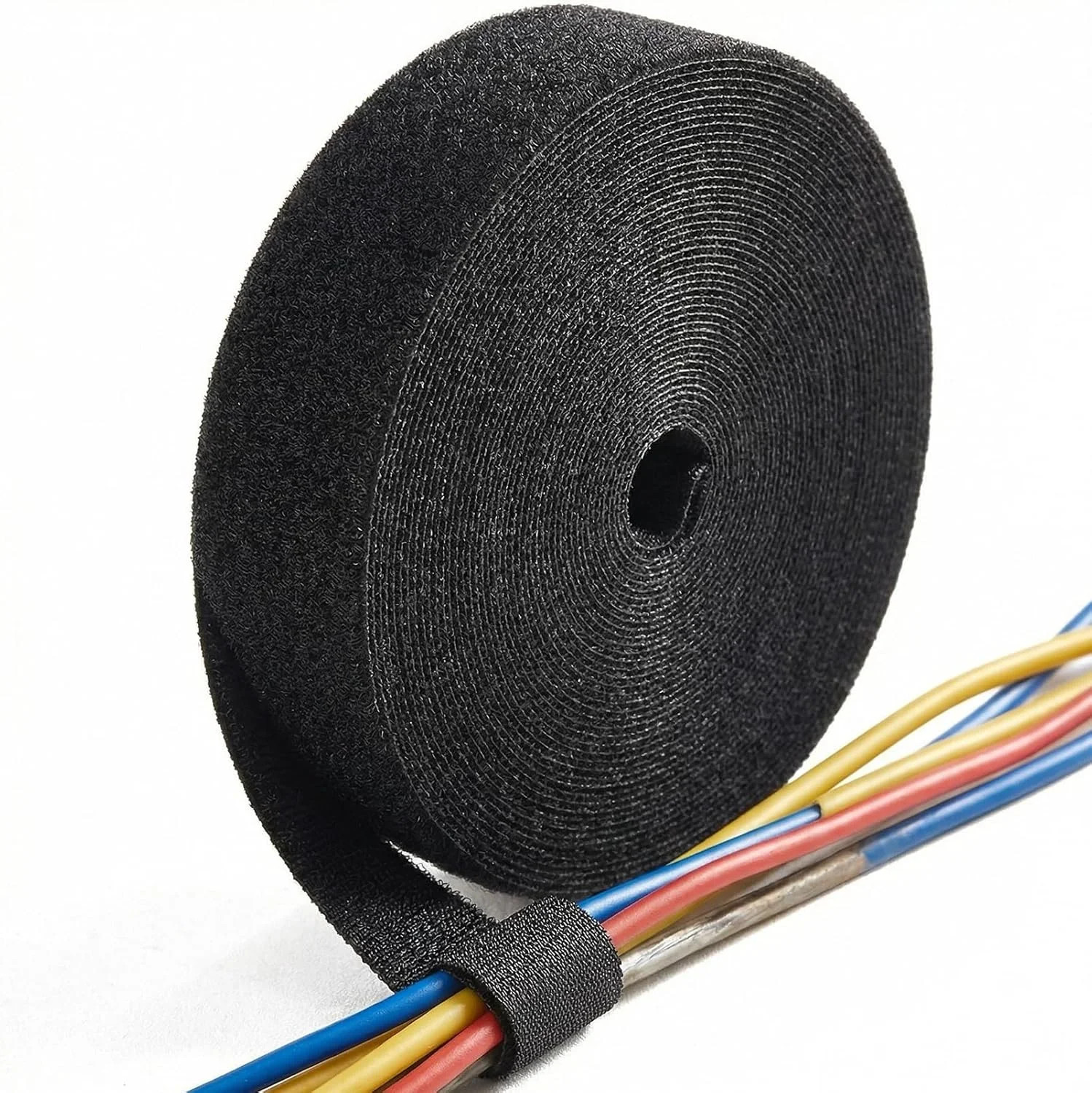 1 Inch x 30 FT​ ​Double Sided Hook and Loop Tape, ​Reusable Cable Ties, Self-Adh
