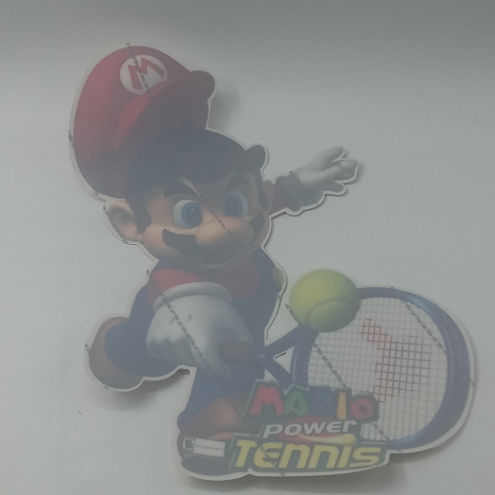 Nintendo Gamecube Mario Power Tennis Store Promo Display Sticker Decal