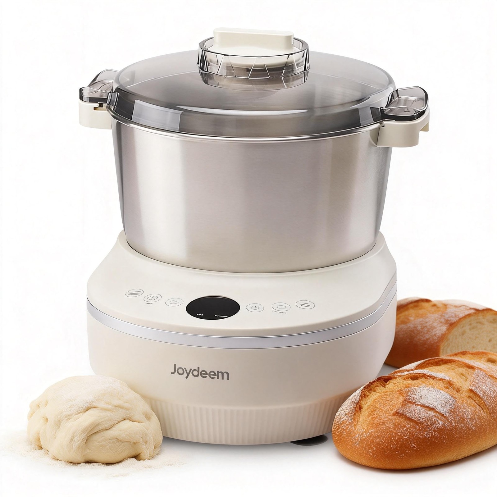 Joydeem Electric Dough Maker with Ferment Function, 5.3Qt Dough Mixer Machine...