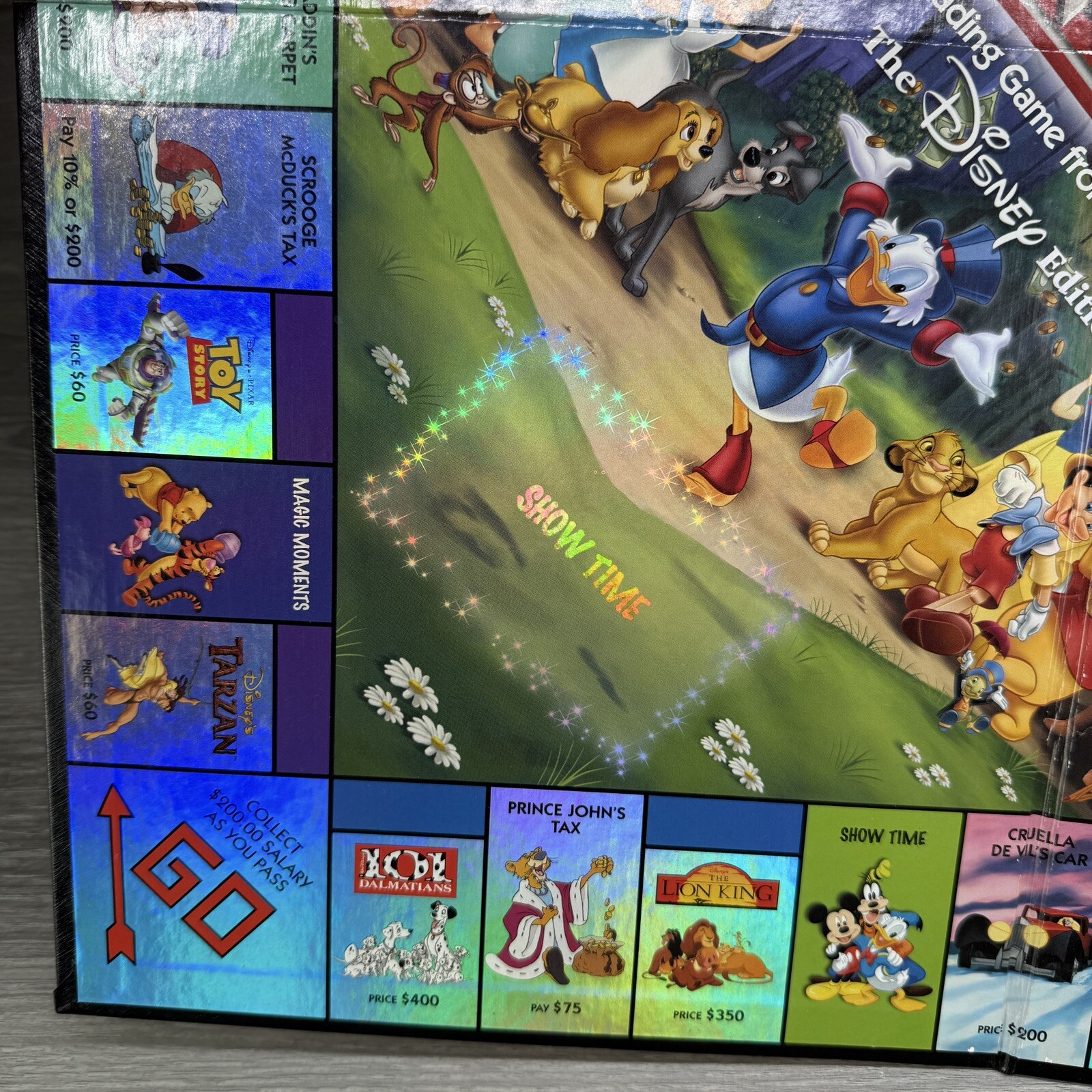 Monopoly Disney Edition 2001 Replacement Game Board Only