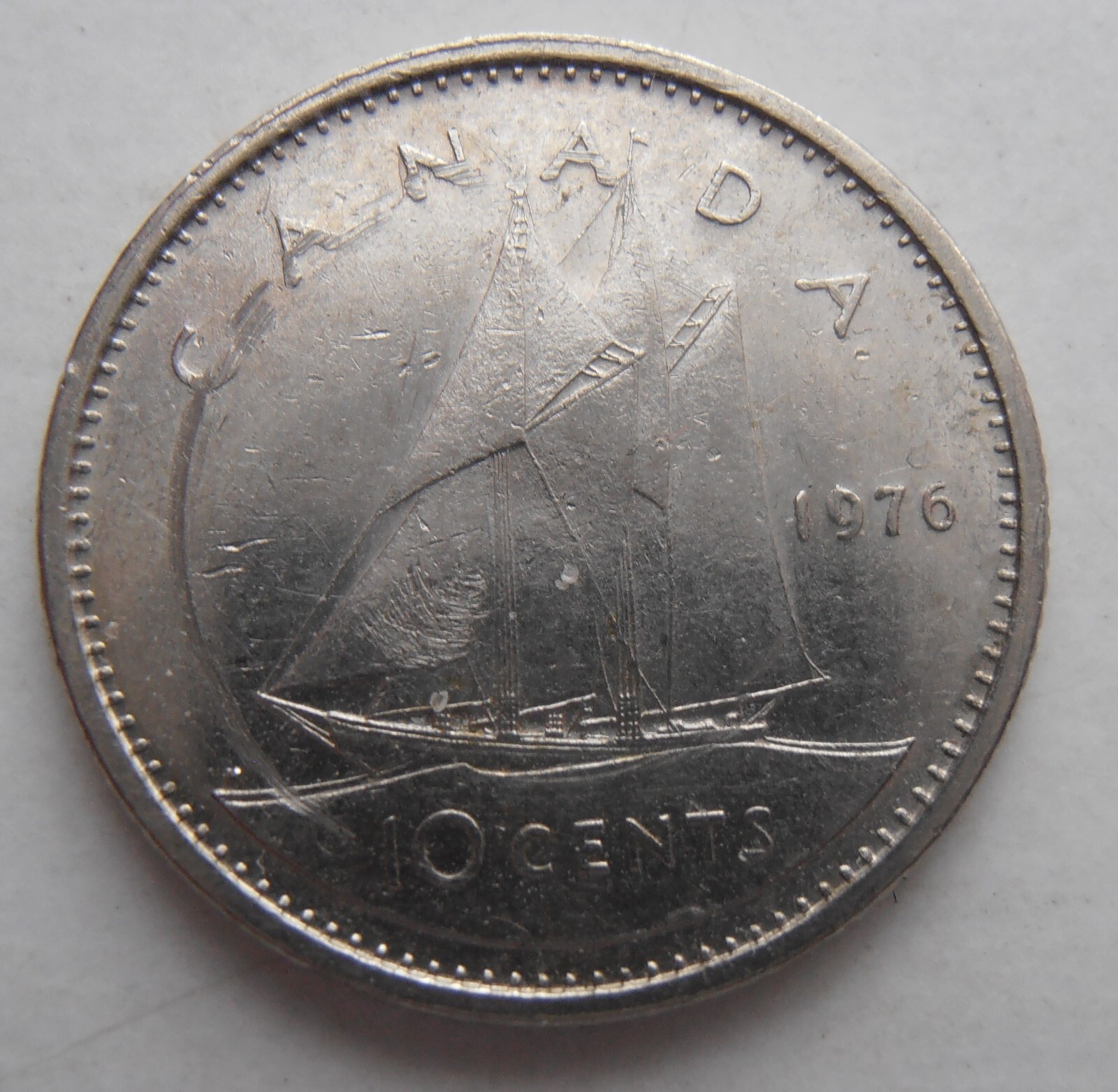 CANADA 10 CENTS 1976