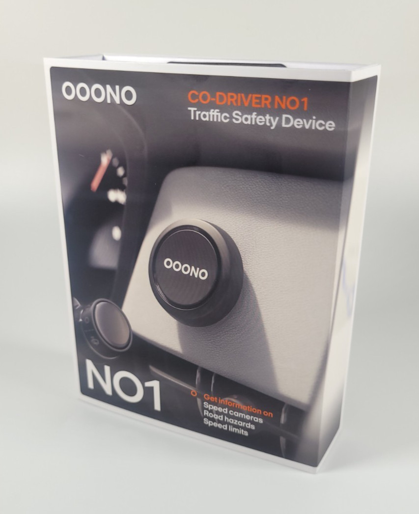 OOONO Co-Driver NO1 Real-Time Speed Camera Hazard Warning Bluetooth Brand New