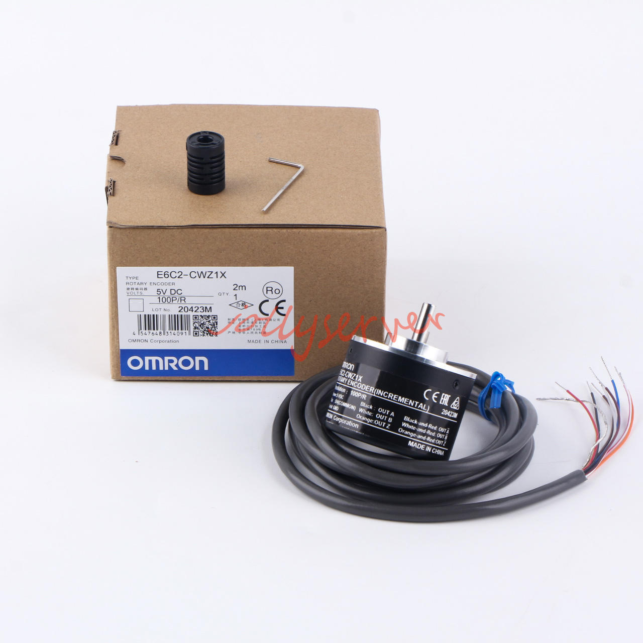 1PC E6c2-cwz1x 100p/R Omron Incremental Rotary Encoder