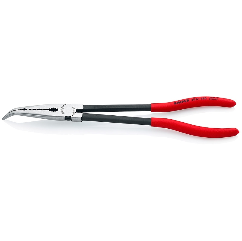 Knipex 280mm Angled Long Reach Needle Nose Assembly Pliers 28 81 280