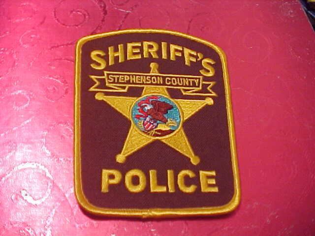 STEPHENSON COUNTY ILLINOIS POLICE PATCH SHOULDER SIZE UNUSED