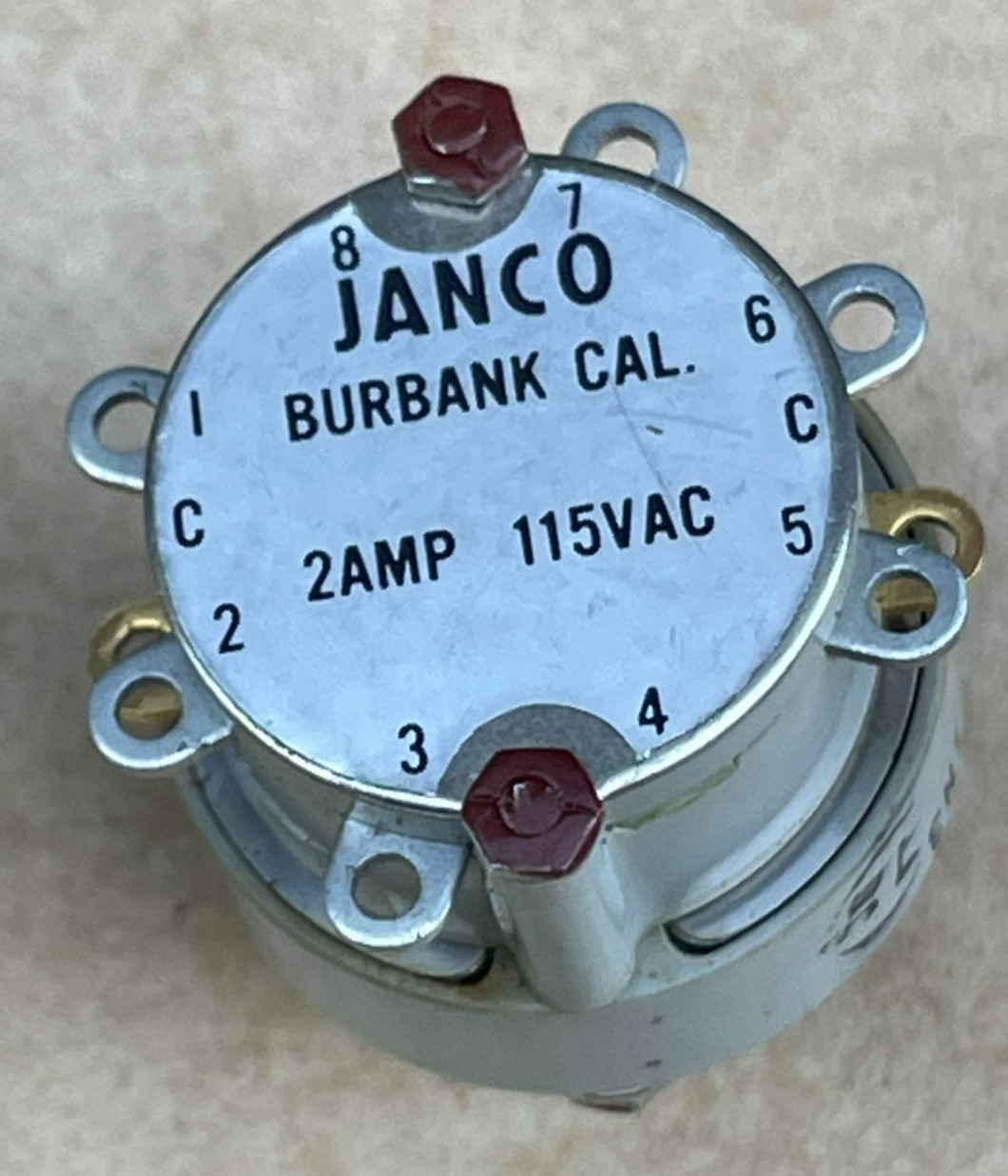JANCO SR04E45C3HPC Rotary Switch 2Amp 115Vac
