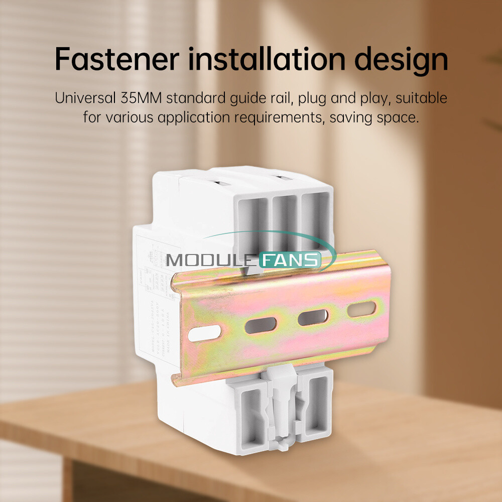 AC 50-500V 100A Din Rail Single-phase Digital Voltage LCD Voltage Current Meter