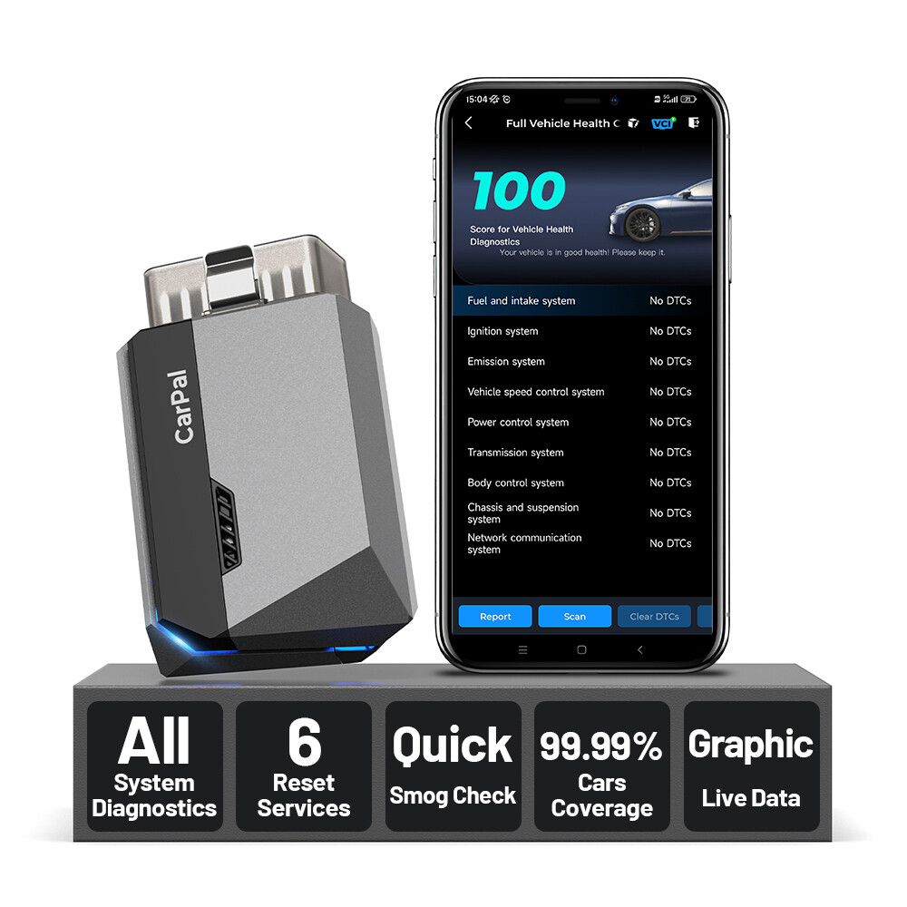 TOPDON Carpal OBD2 Scanner Bluetooth Car Diagnostic Tool Check Engine 6 Services